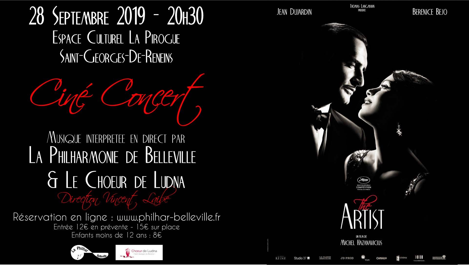 Affiche ciné concert the Artist
