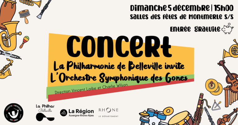 Affiche du concert avec l'OSG
