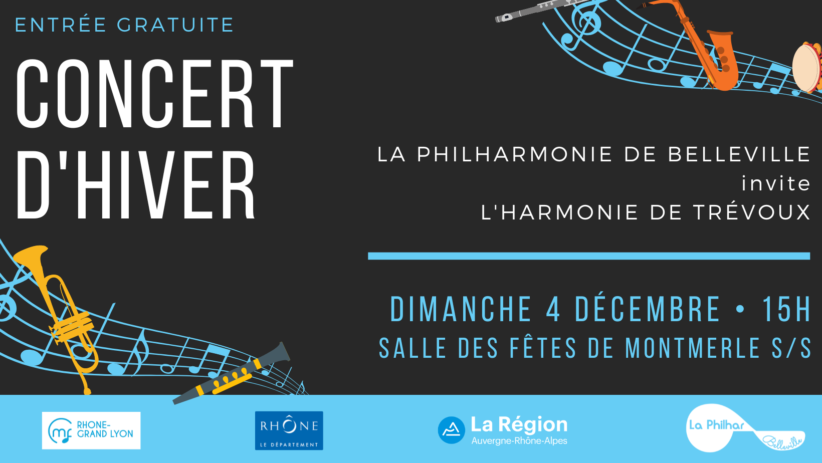 Affiche du concert de Montmerle 12 22