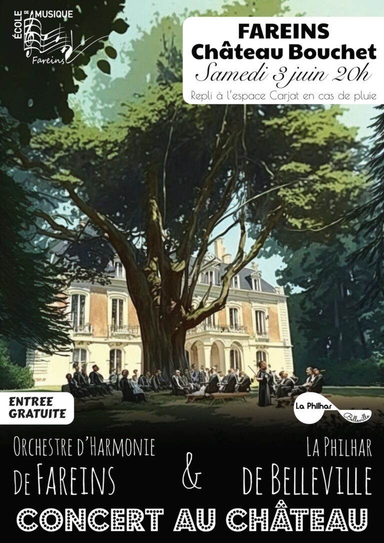Affiche du concert à Fareins